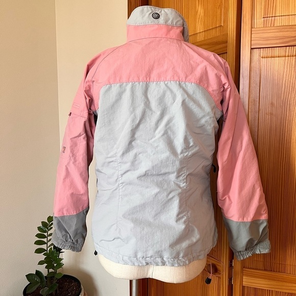 Columbia Small Ski Jacket Coat Pink Gray Winter - Picture 4 of 14